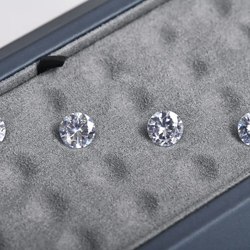 JINSKY Factory Customized New Grey Pu Leather And Microfiber Jewelry Display Plate Pendant Charm Bead Tray Diamond Display Trays