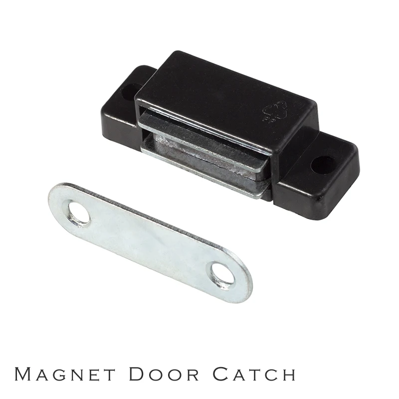 White Black Cabinet Magnets Hardware for Closet, Kitchen Cupboard Furniture Drawers Closer, Closure Magnetic Door Catch Latch
