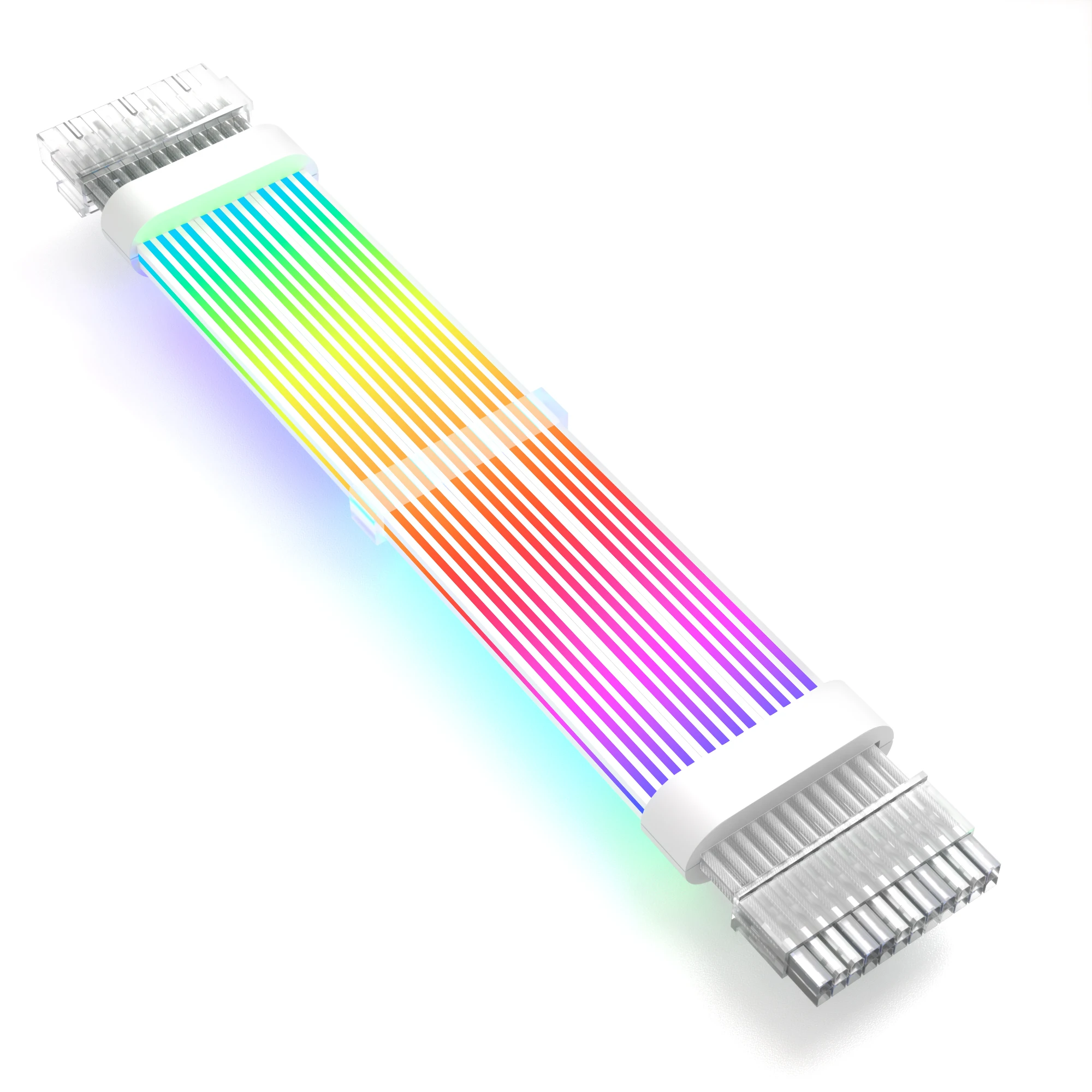 24 PIN RGB GPU Power Extension Cable PSU Power Supply Extension Cable Sync For PC Case Power Supply