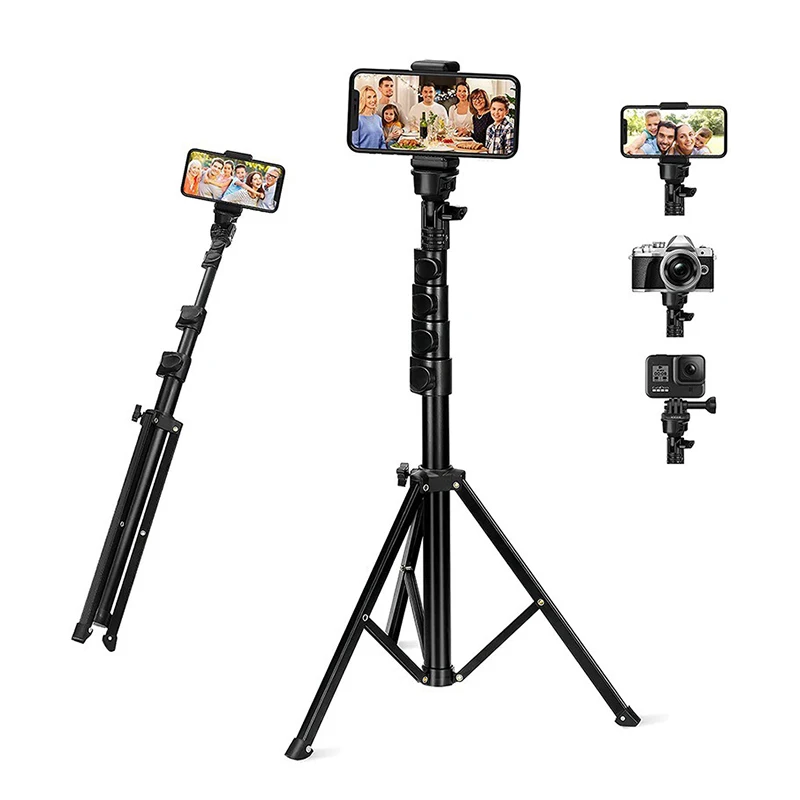 Phone Tripod Accessory Kits Cell Phone Tripod Stand with Wireless Remote and Universal Tripod Head Mount