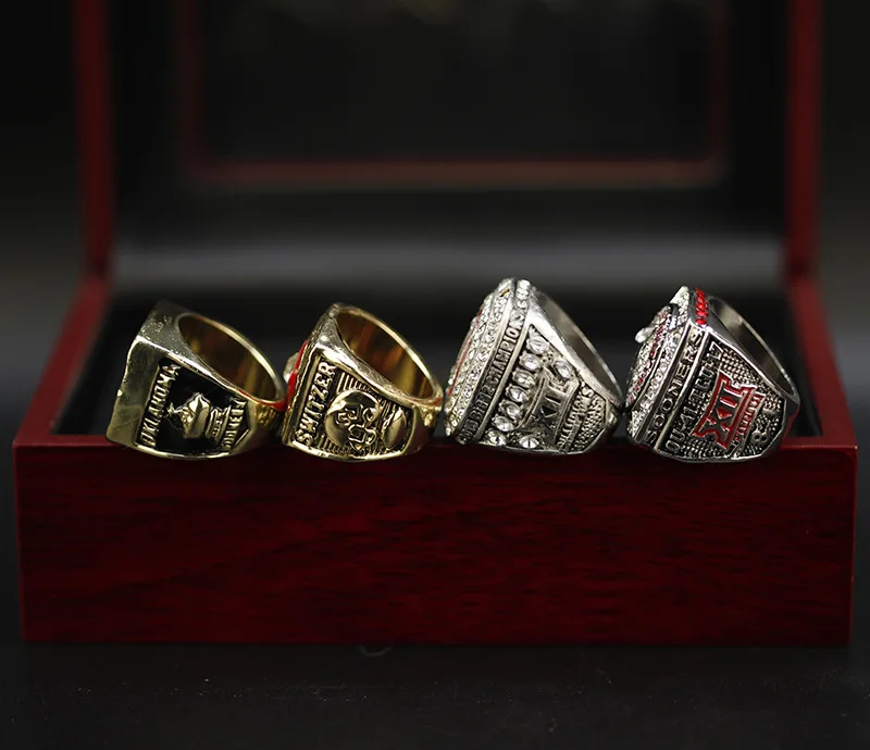 1985 1987 2015 2017 University of Oklahoma warriors championship ring suit