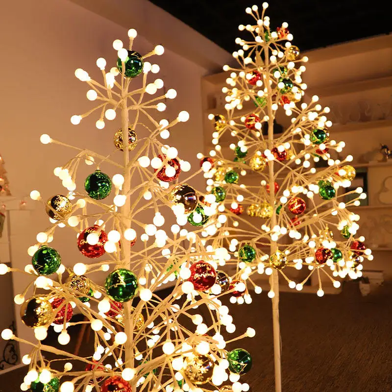 LED Ball Snowflake Christmas Tree Modelling Firework Light For Indoor Outdoor Landscape Party Event Decoration