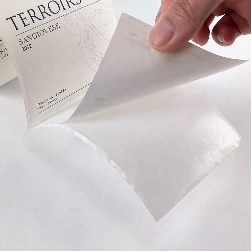 Sticker Bottle Labels Metal Custom And Luxury Sweet Private Holographic Roll For Bottles Material Wine Color Label Printing