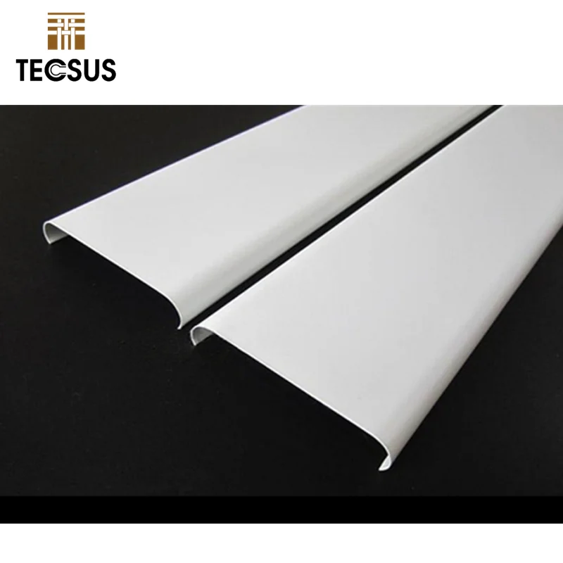 Chinese Factory Suspended Aluminum U Shape Baffle Ceiling Tiles Ceiling Plate Drop Aluminum Strip