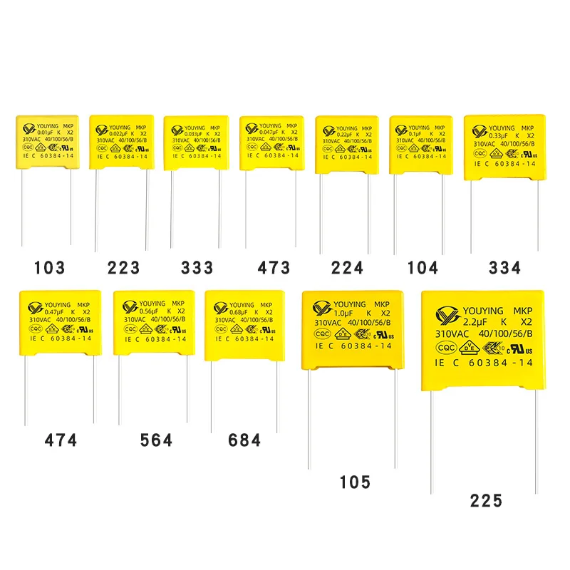 X2 Metallized Polyester Film Capacitor Ultra-Square General Purpose Medium power Capacitor  metallized film capacitor
