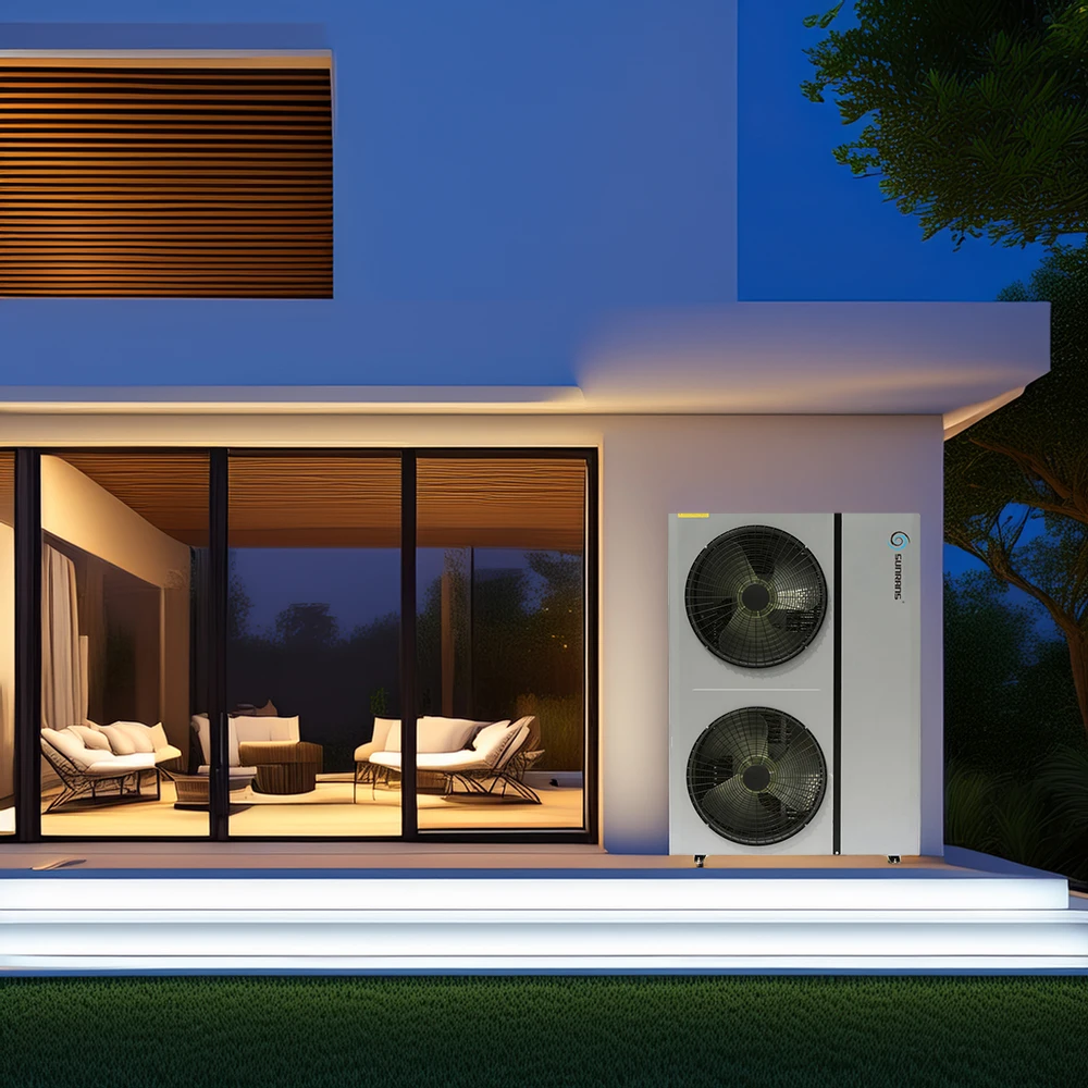 Sunrans chinese heat pump air source monoblock heat pump R32 wifi 7kw 30kw warmepump cold climate