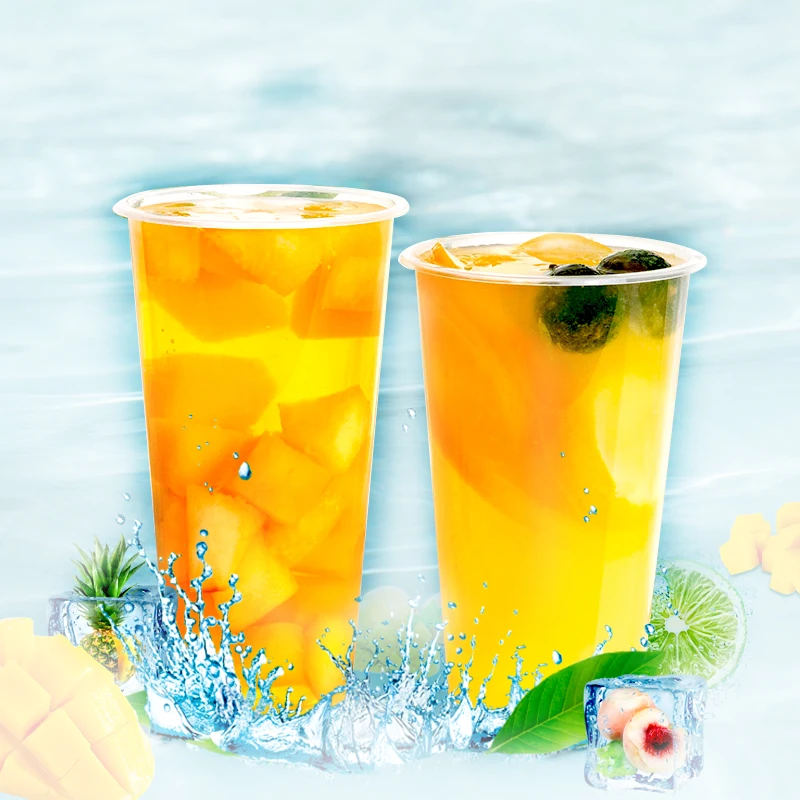Custom printing bubble tea  milk tea cup  juice cup  plastic clear cup