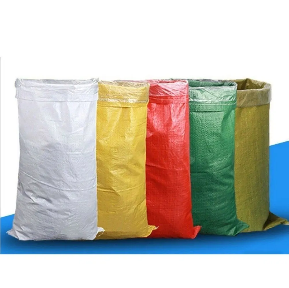 Recyclable pp 100kg 100 25 50 kg cement flour sugar rice plastic woven sack bag