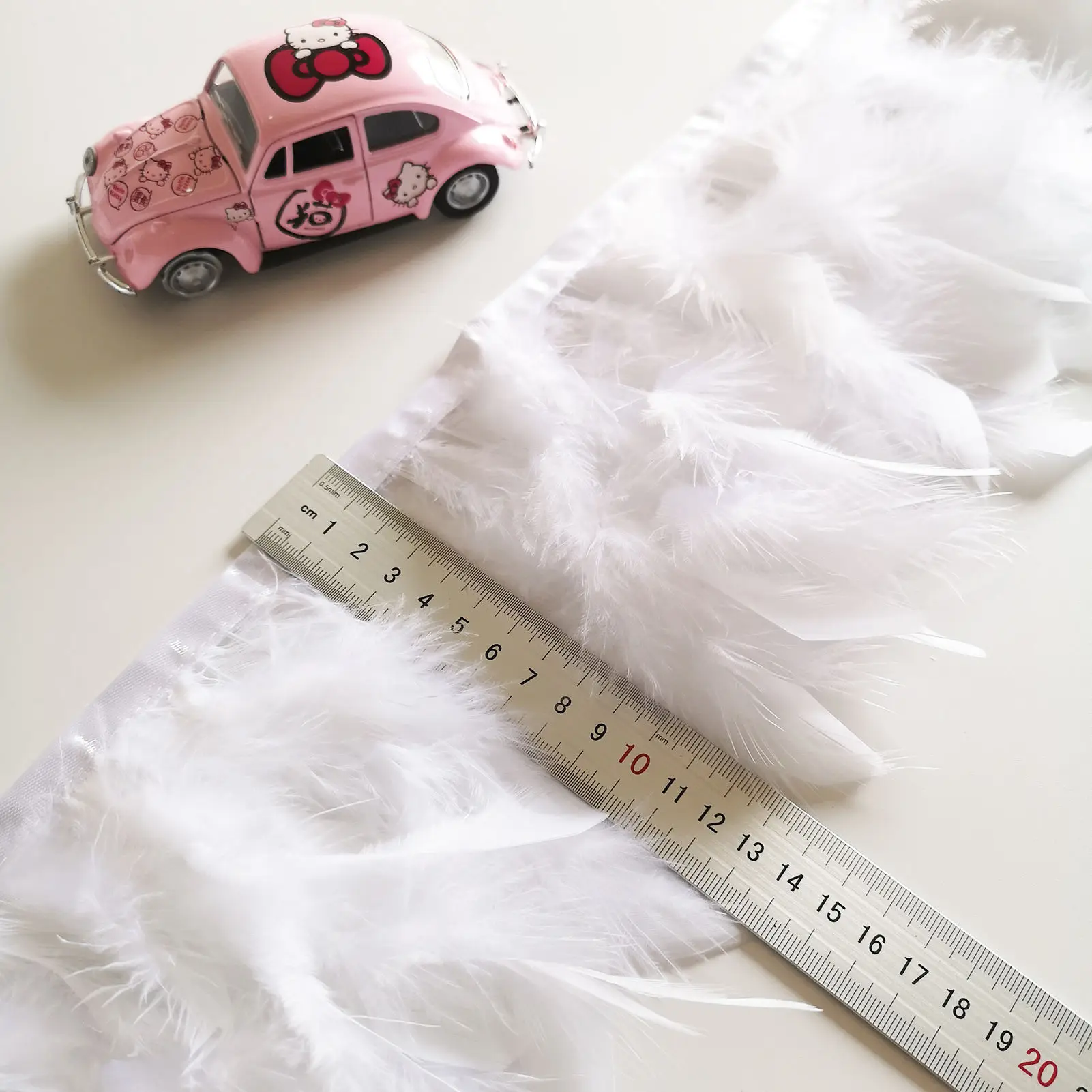 Подгонянная искусственная ткань из меха кролика перья индейки отделка перьев боа для одежды страусиных