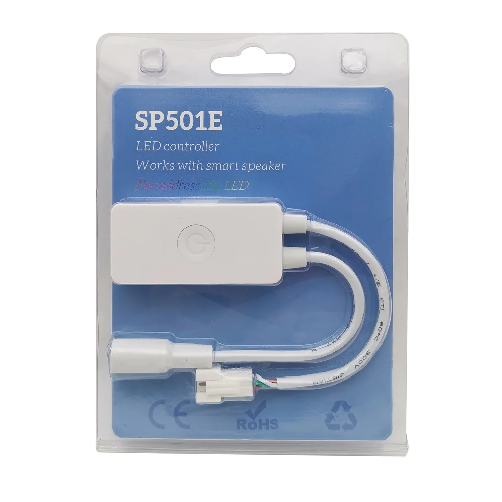 SP501E Wi-Fi WS2811 WS2812B ленты контроллер Smart SPI пиксельный светодиодный голос APP управление для адресуемых цветных (RGB) светодиодных лент