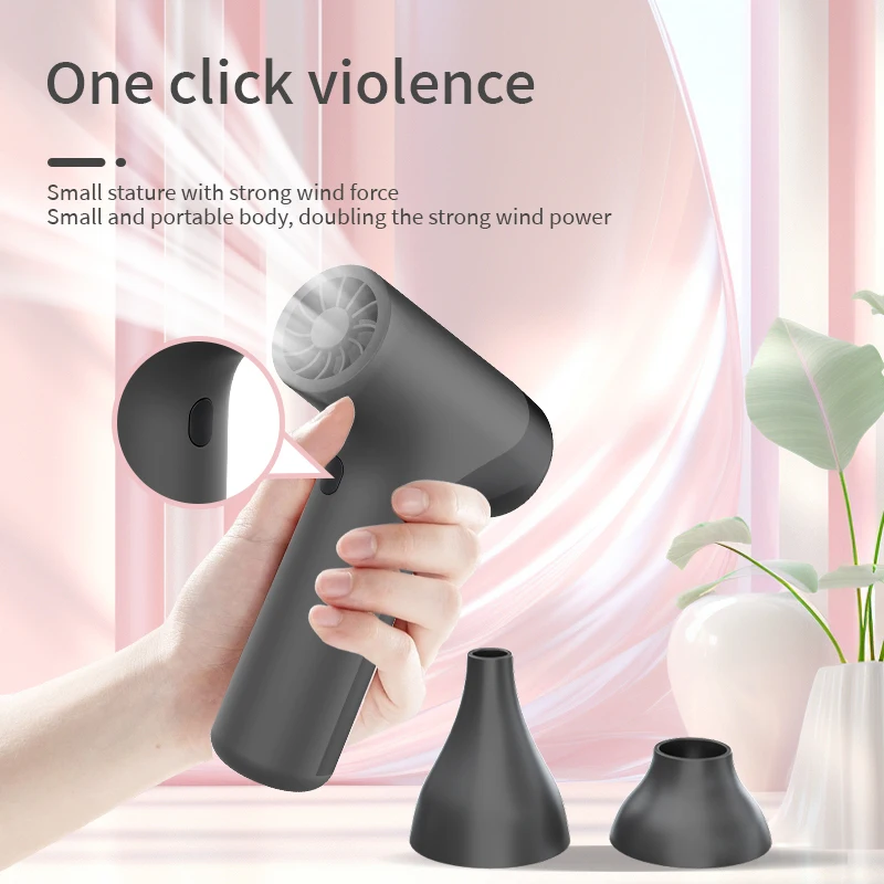 Portable Powerful High Speed Turbo Air Blower Portable Rechargeable Electric Fan Violent Jet Fan With Battery For Drying