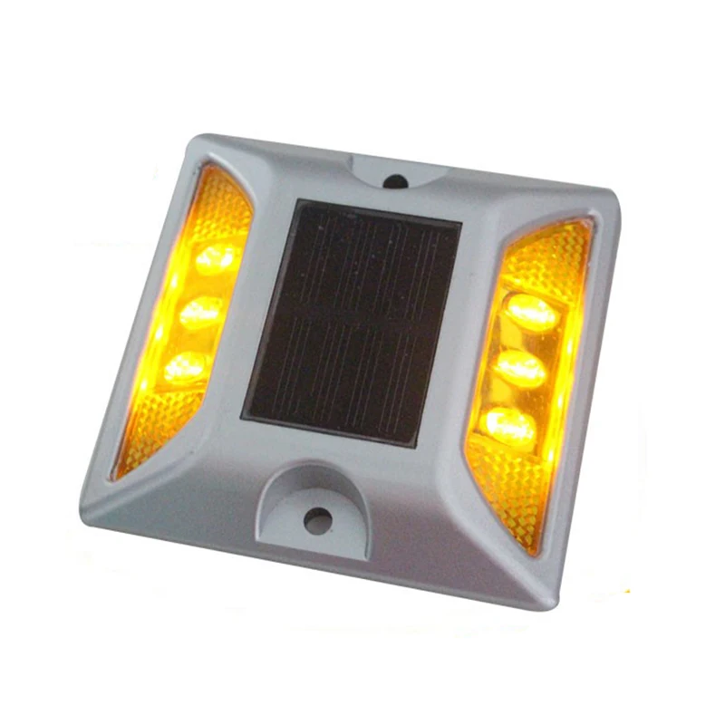 Cadsolar IP68 Double-sided 6LED solar LED road indicator light road warning light Pavement indication light Glue sticks to the r