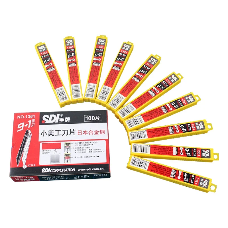 SDI alloy steel 30 degree knife Angle auto film small 9mm blade replaceable blade knife 1361