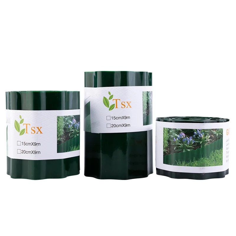 Bordo del giardino Garden Border Edging L 9M  Ideal Flower Bed Border Garden Lawn Edge Gardena Beeteinfassung Plastic Grass Edge