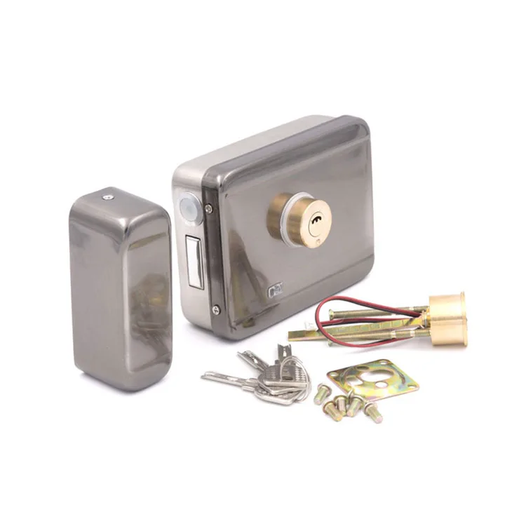 Electric Rim Door Lock Intelligent Biometric Fingerprint Nfc Smart Lock For Outdoor Gate Door