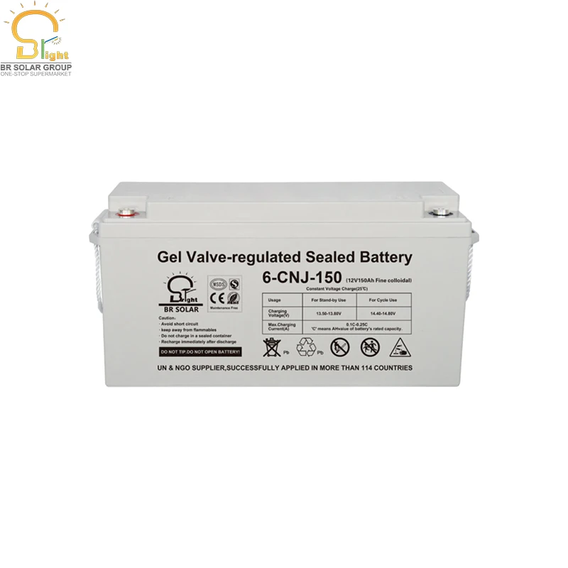 BR solar gel battery 12v 200ah agm gel battery