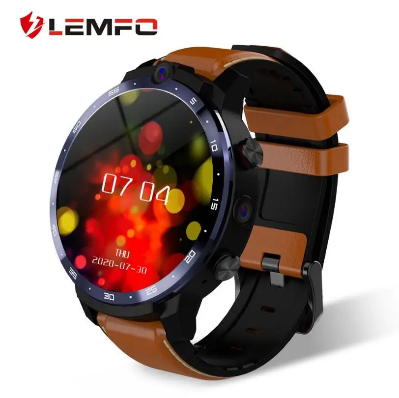 Смарт-часы LEMFO мужские LEM12pro 4 + 64 ГБ Android 10 400*400 1 6 дюйма 4G 900