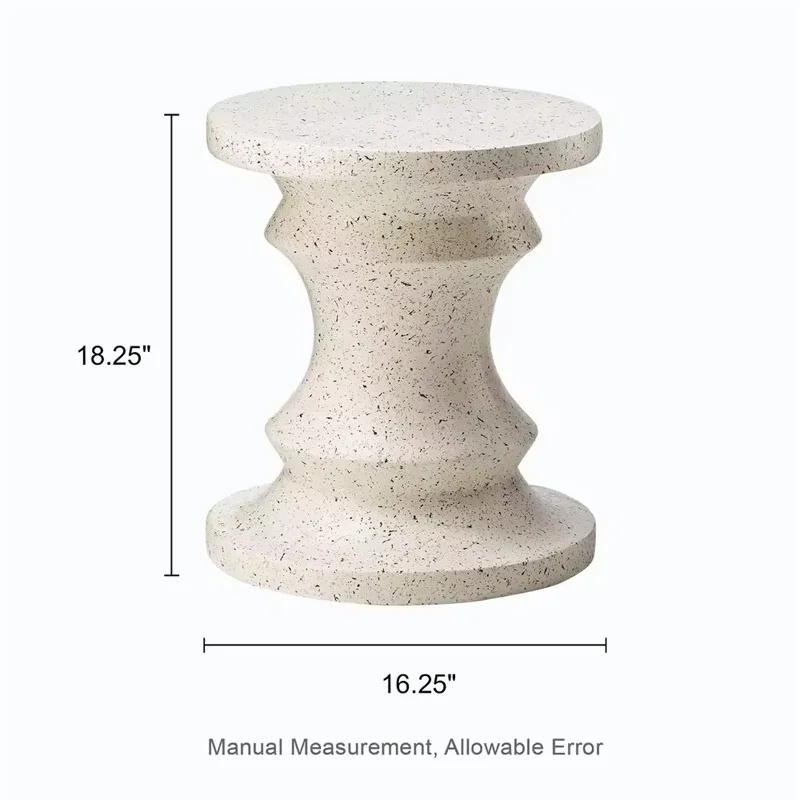 Black Chess Garden Stool ,fiberglass  Planter Stand,outdoor Accent Table, Side Table for living room
