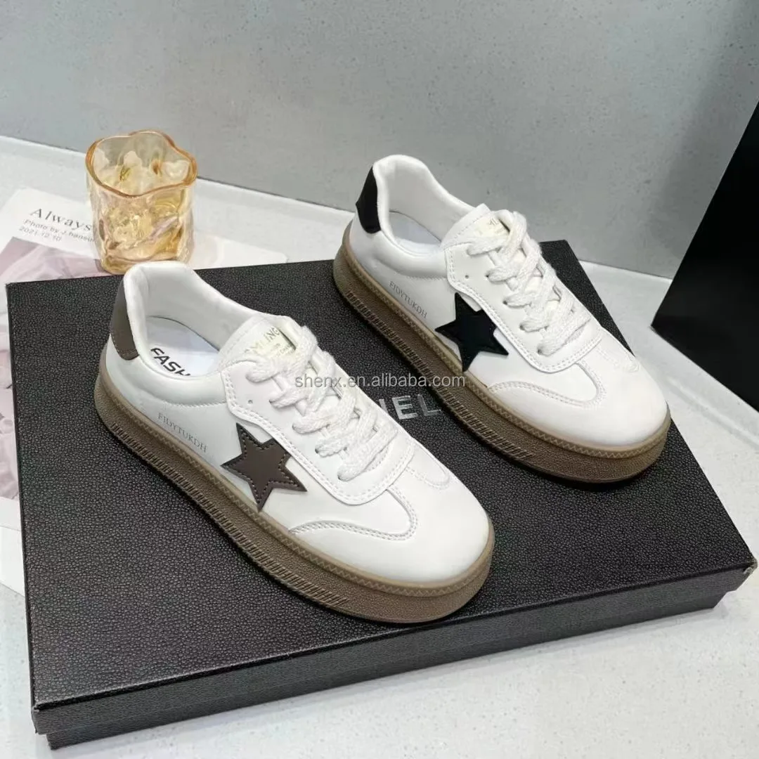 Sports Shoes,Thick Soled Casual Board Shoes,New Leather Versatile,High Rise Soft Soled Shoes