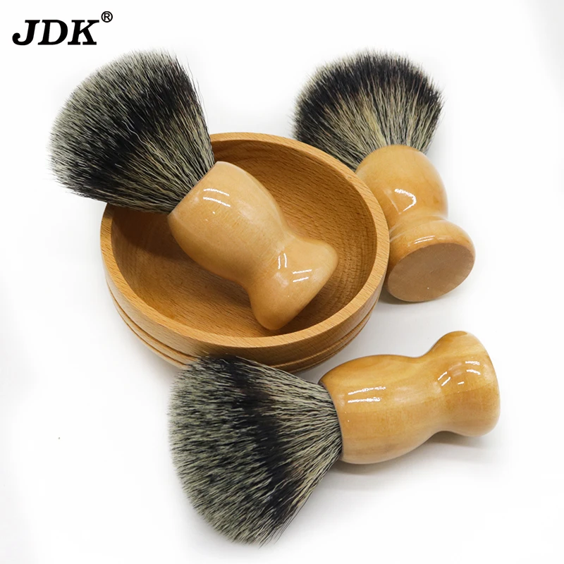 JDK Custom logo cheap men care shaving best grade synthetic 22mm knots hair shaving brush for men personal care products