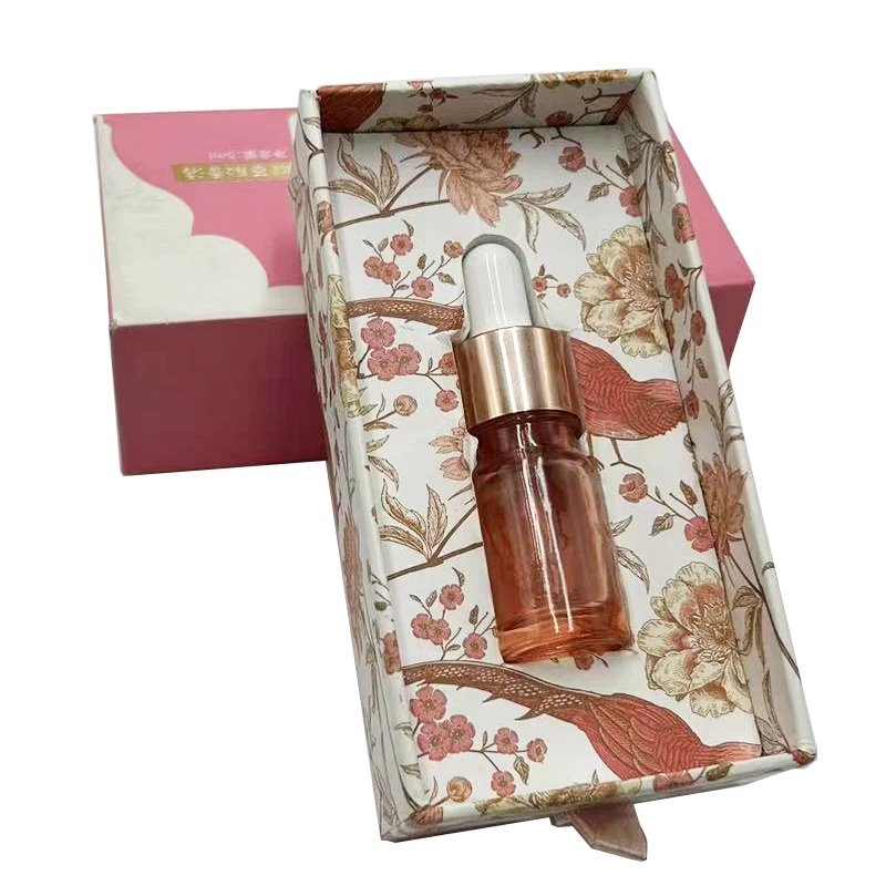 Custom Pattern Full Print Luxury Empty Perfume Men Women Retail Gifts Box Drawer Box Perfume Bottle Packaging With EVA Insert