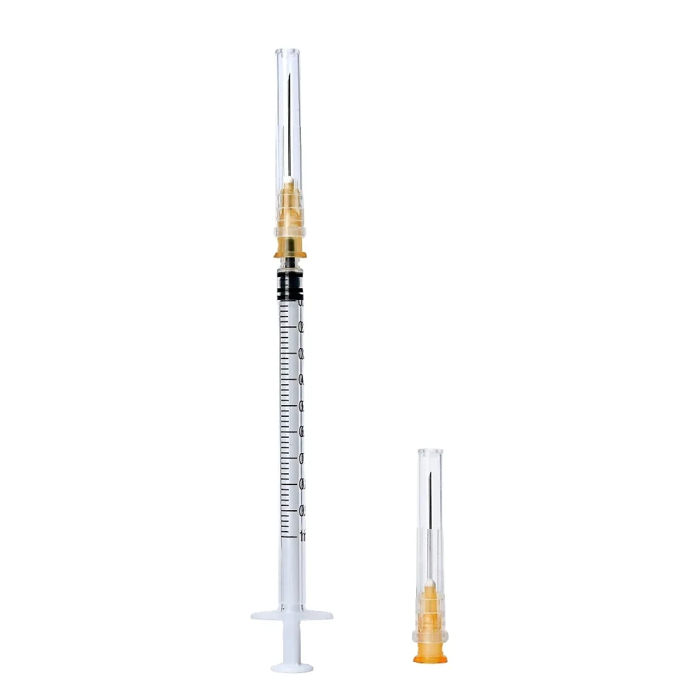 Одноразовые шприцы HUAFU, 1 мл, с автоматическим отключением, пластиковый разрушительный шприц с иглами