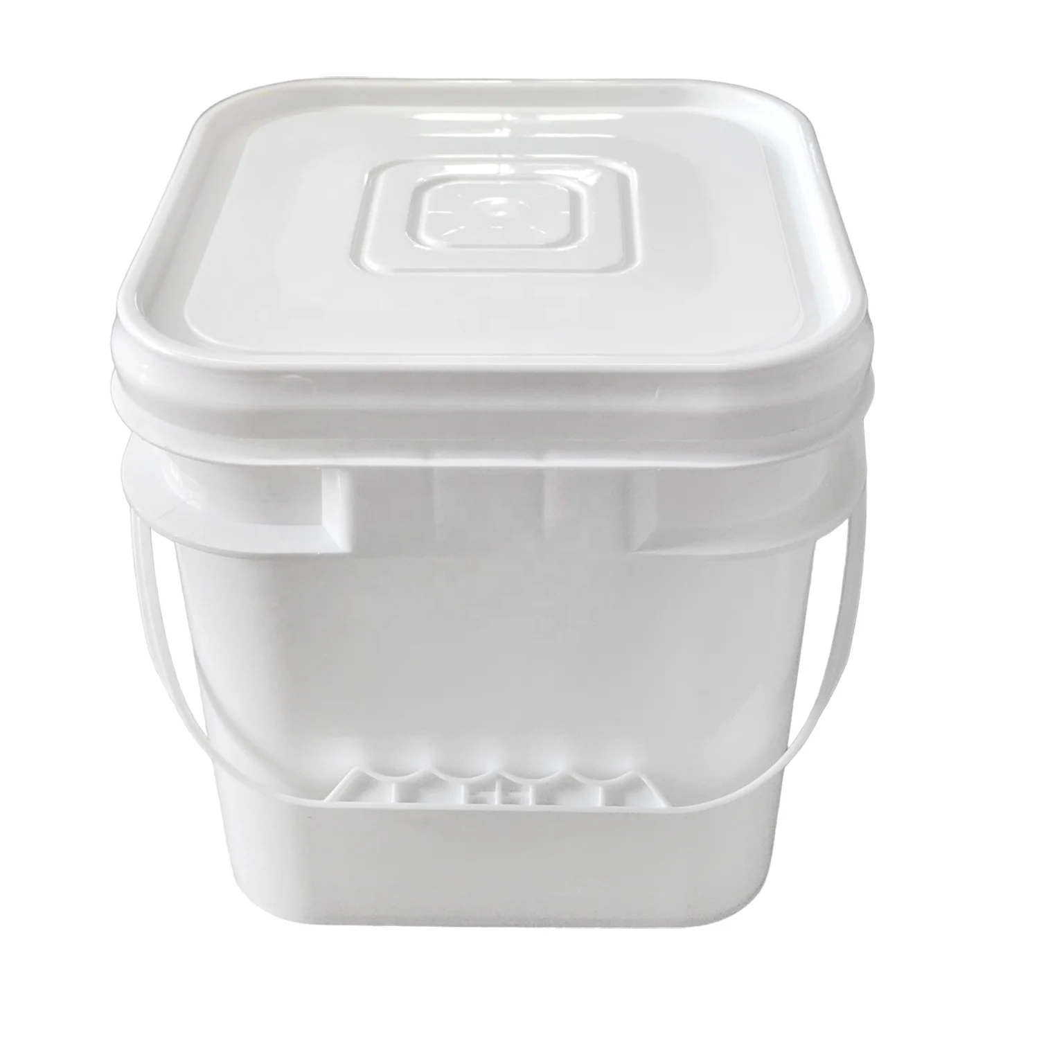 hot sale 5 quart bucket plastic 5 litre square white plastic popcorn bucket