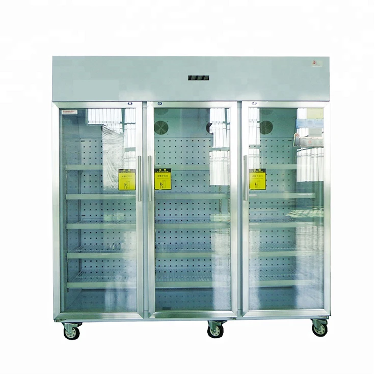 China factory China Low price 3 doors 2 to 8 degree pharmaceutical Medical Pharmacy Refrigerator