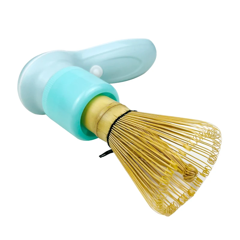 New Arrival Customized Color Matcha Powder Blender Matcha Mate With Natural Bamboo Whisk