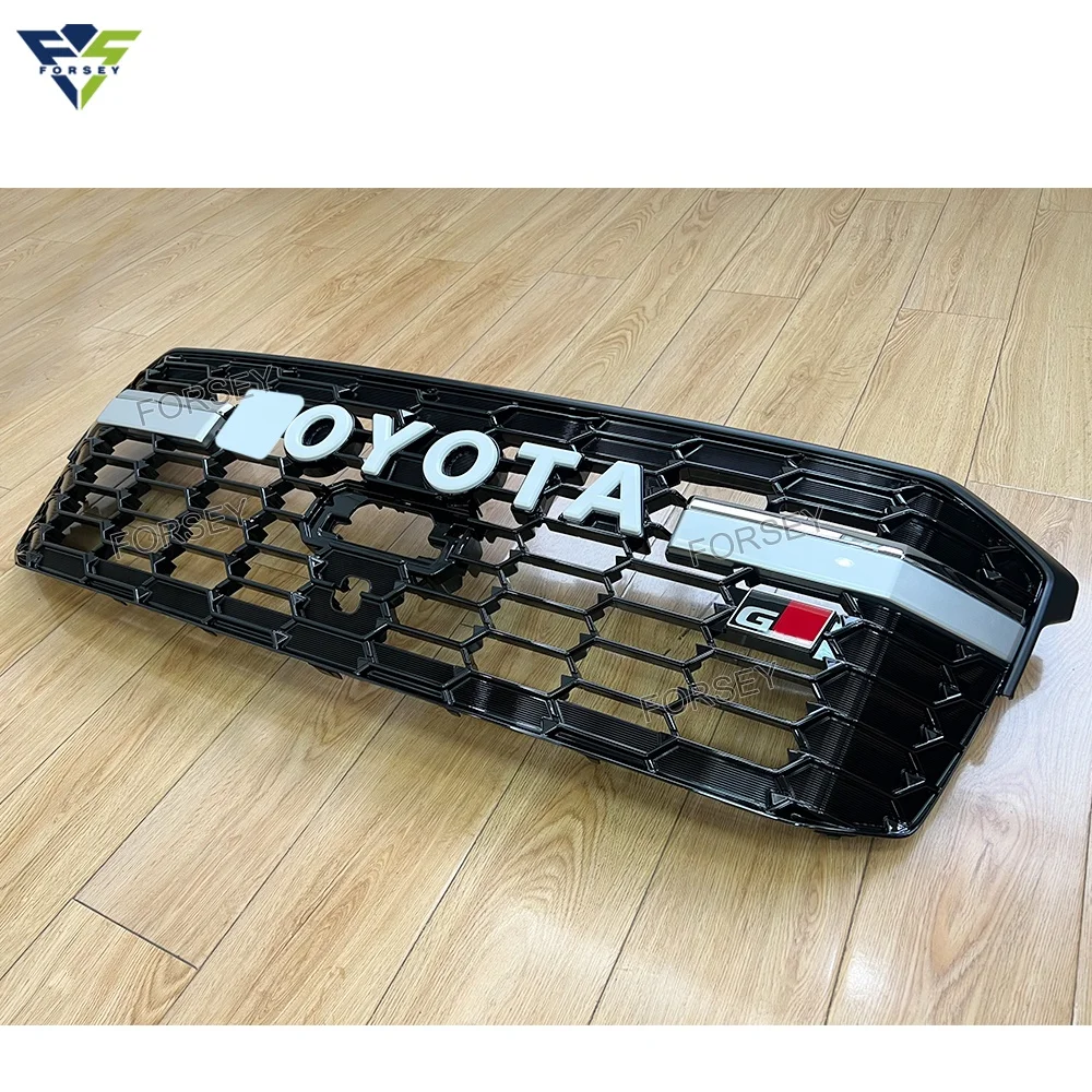 Car Body Parts Front Grille for Land Cruiser LC300 2022 Car Front Bumper Grille Sliver G-R version grille