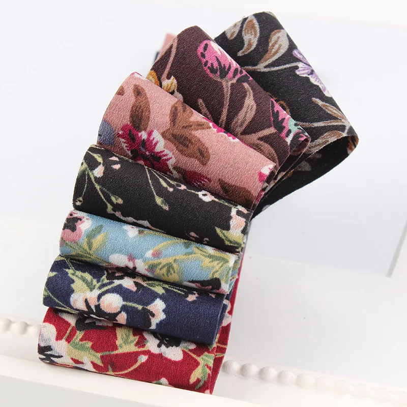 Wholesale Beautiful Floral Print Ribbon for Gift Cake Flower Packing Wedding Party Decoration Ribbon Diy Accessories