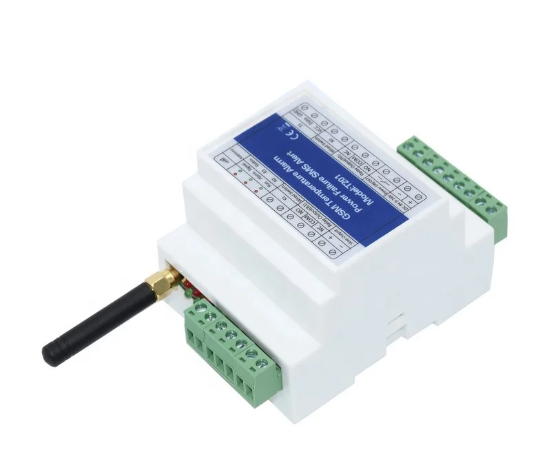 T201GSM Remote Relay Switch Access Controller GSM Temperature Alarm 2G/3G/4G Power Status Monitoring Power Failure SMS  Alarm