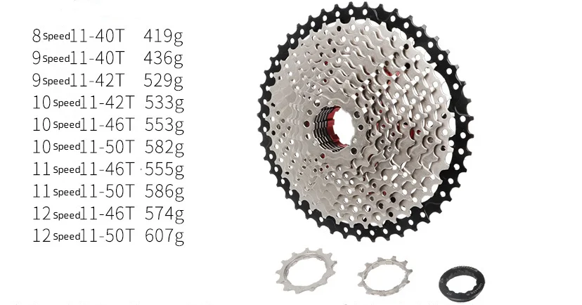 High Quality MEROCA MTB Freewheel 8/9/10/11/12 Speed Mountain Bike Flywheel Bicycle variable Cassette For Bike Parts