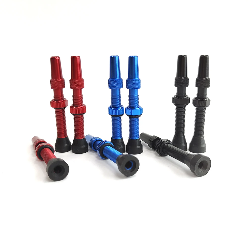 Bike Tubeless Schrader/Presta Valve stem MTB Road  Bicycle Accessories tubeless bike valve with rubber base