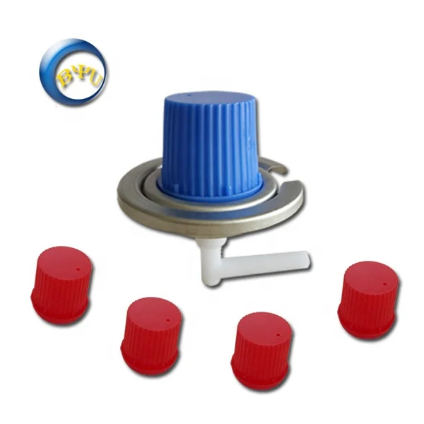 Хорошее качество LPG банки клапан и красный колпачок и жидкий пропановый газовый клапан для аэрозольных баллончиков по BYU