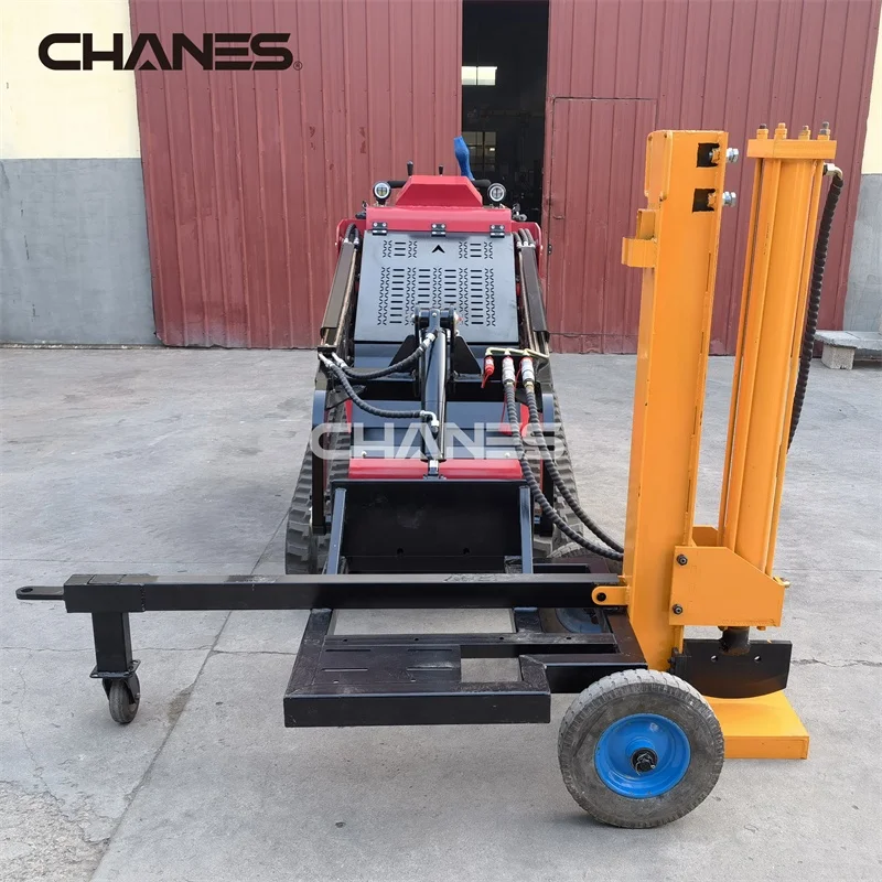 New China Brand High Quality Mini Diesel Skid diesel Loader with log cutter and splitter machine wood log cutter  machine