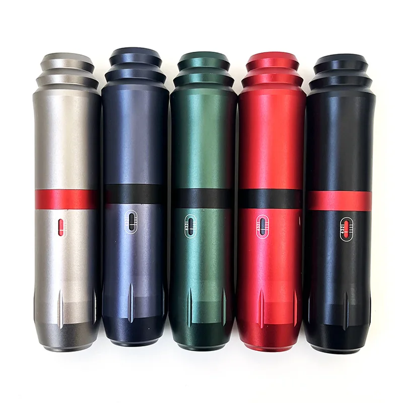 New Rockets Tattoo Machine Pen Type v6 RCA Motor Pens Needle Adjustable Stroke Rocket Grip Tattoos Equipment Supplies