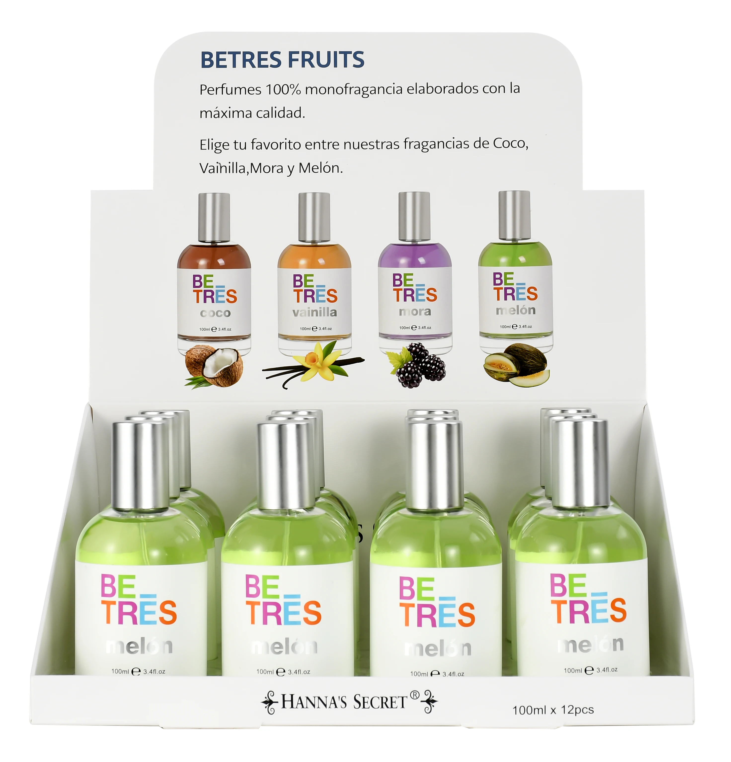 M646Z-1 HN 70ml*12 display box series of different fruit fragrances for women perfume