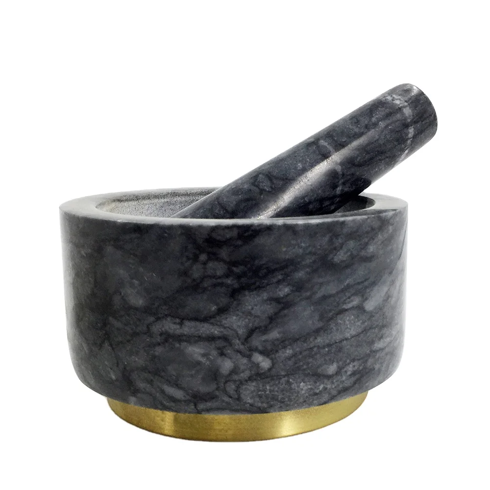 low price Heavy Granite Pestle Mortar bowl Granit garlic masher Pestle Mortar for sale
