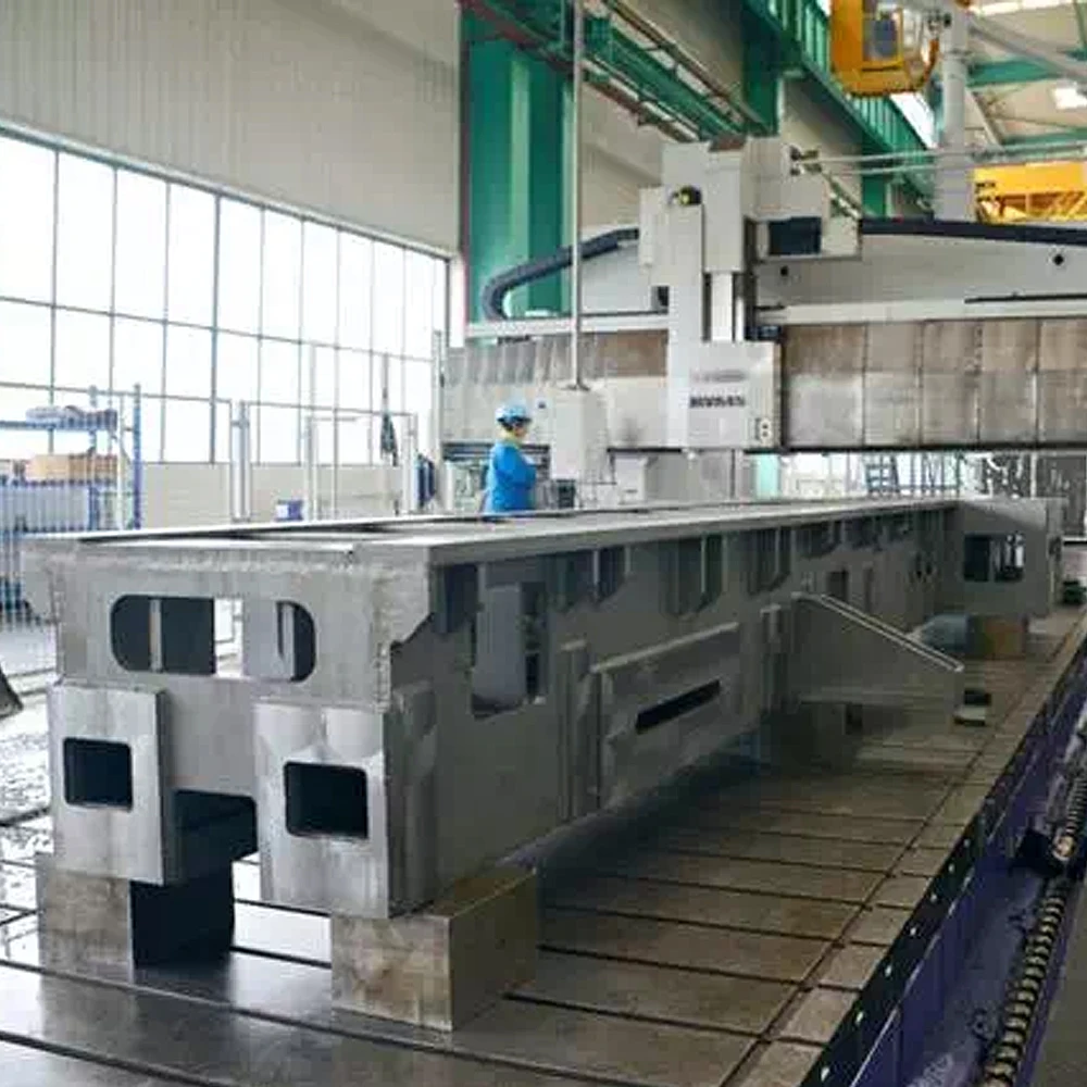Gantry machining service heavy CNC machining large machinery housing parts steel frame shell fabrication and welding assembly