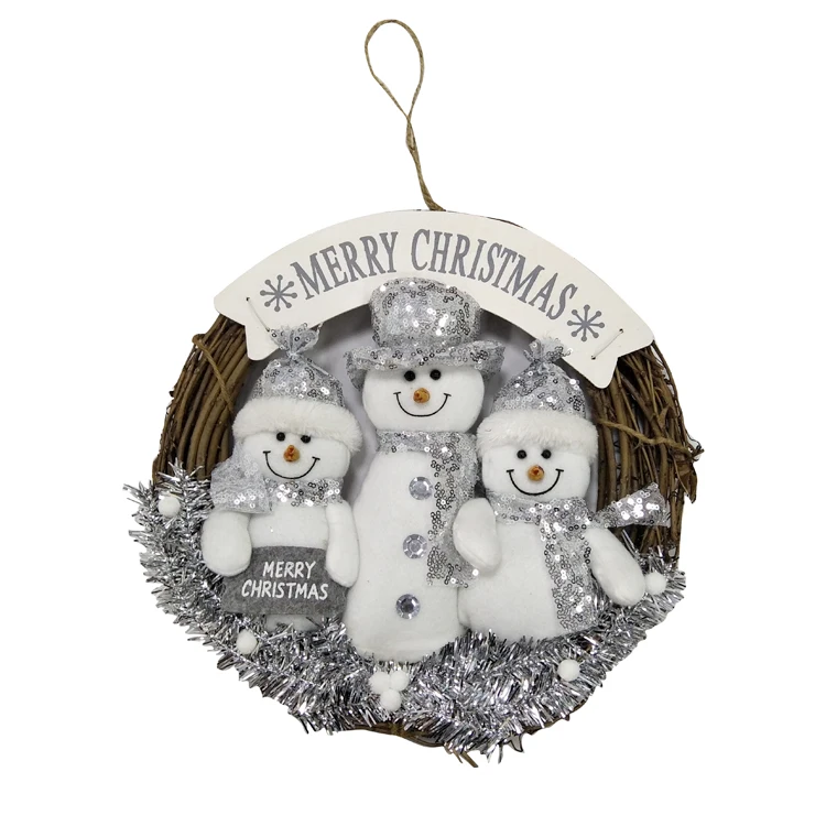 Christmas Doll Hanging Ornaments New Year Gift Supplier Christmas Factory Decorated Snowman Reindeer Santa Claus Plush Doll