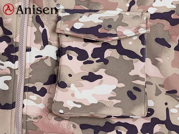 2021 оптовая продажа теплая камуфляжная одежда на заказ Водонепроницаемая камуфляжная охотничья куртка с флисовой подкладкой для мужчин