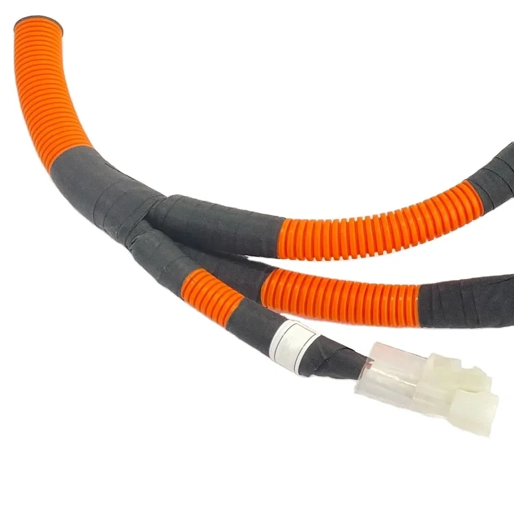 OEM new energy electric vehicle wire harness with rubber wire harness protector