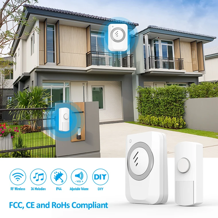 Auto-learning wireless doorbell QH-819 ring bell