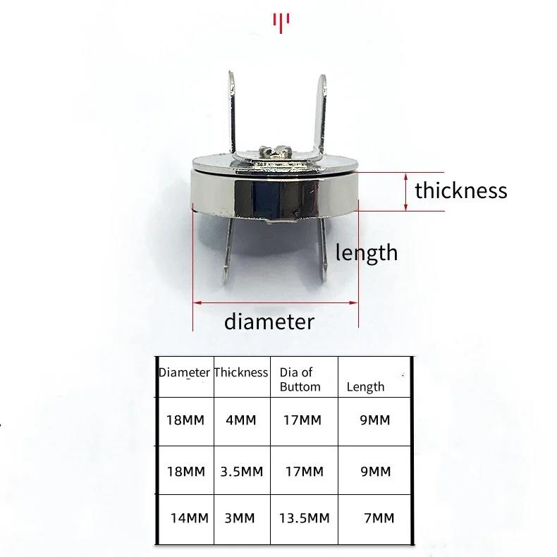 wholesale 18mm  14mm  Metal Snap Button With Fastener Pliers Ultrathin Magnetic Button for Purses and Bags Accessories