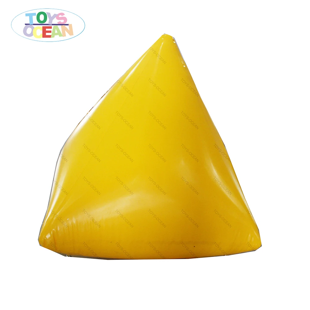 Yellow Triangle Inflatable Floating Buoy Water Barrier