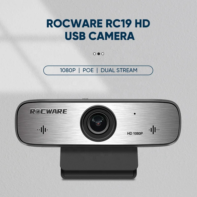 Rocware 1080P FHD все в одном ПК USB Цифровая камера eptz живая потоковая для конференц-связи с микрофоном блогера