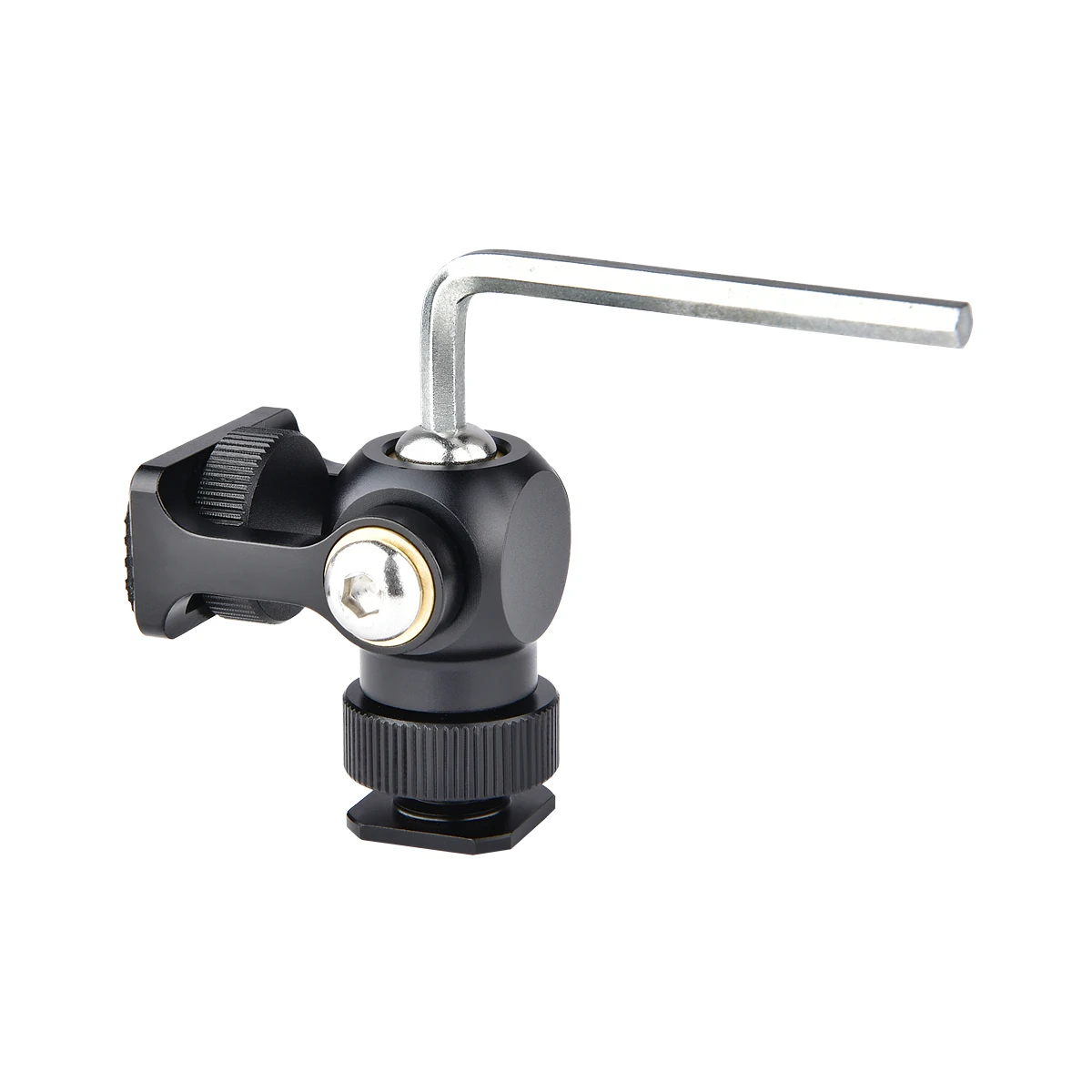 Yelangu Swivel and Tilt Monitor Holder Mount Ball Head Magic Arm with Cold Shoe