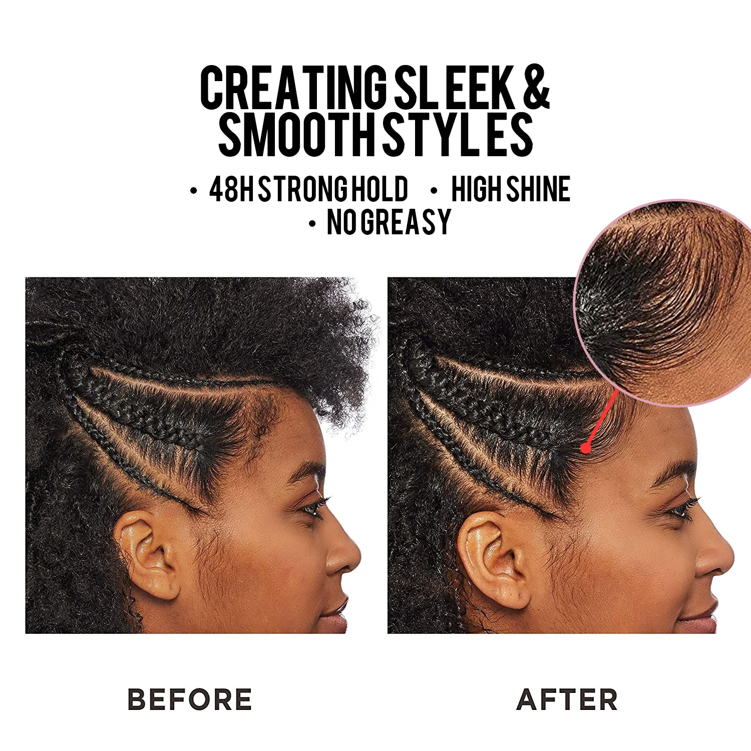 Edge Control Private Label Water Based Strong Hold Long-lasting Broke Hair Edge Control Extreme Hold for african hair
