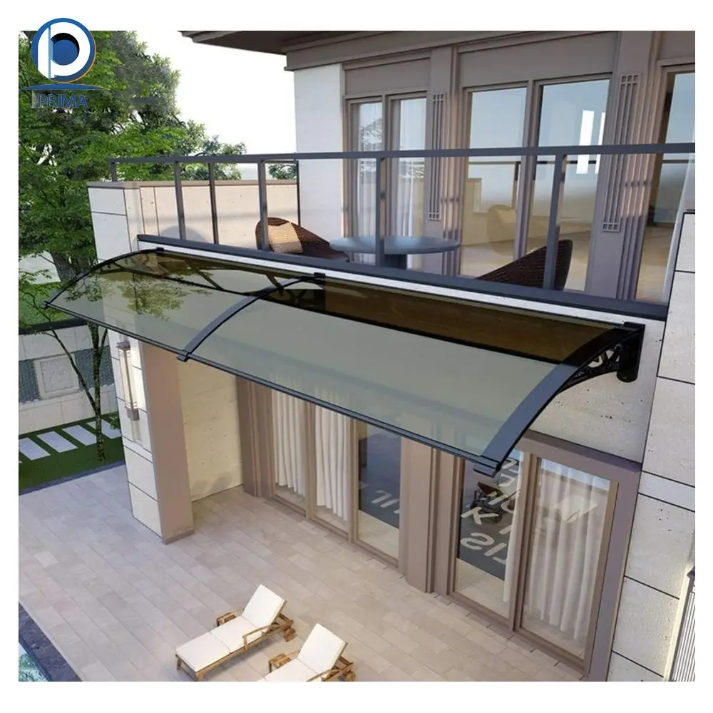 2024 Hot Sale Strong Aluminum Structure Waterproof Aluminum Canopy Roof Polycarbonate Balcony Patio Cover  Canopy